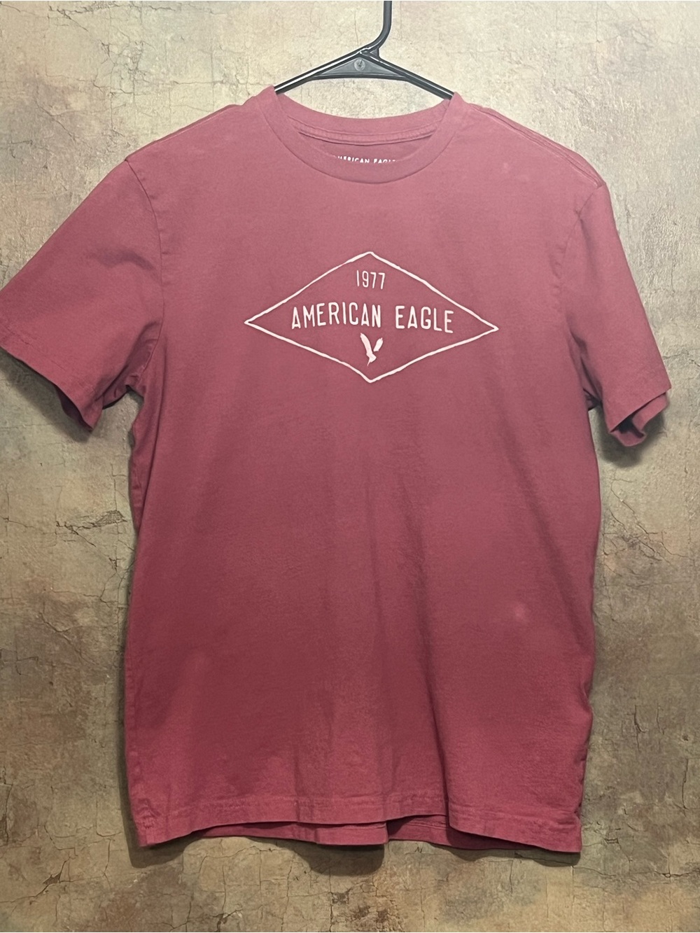 American Eagle Outfitters Men's Logo Tee — Dusty Maroon